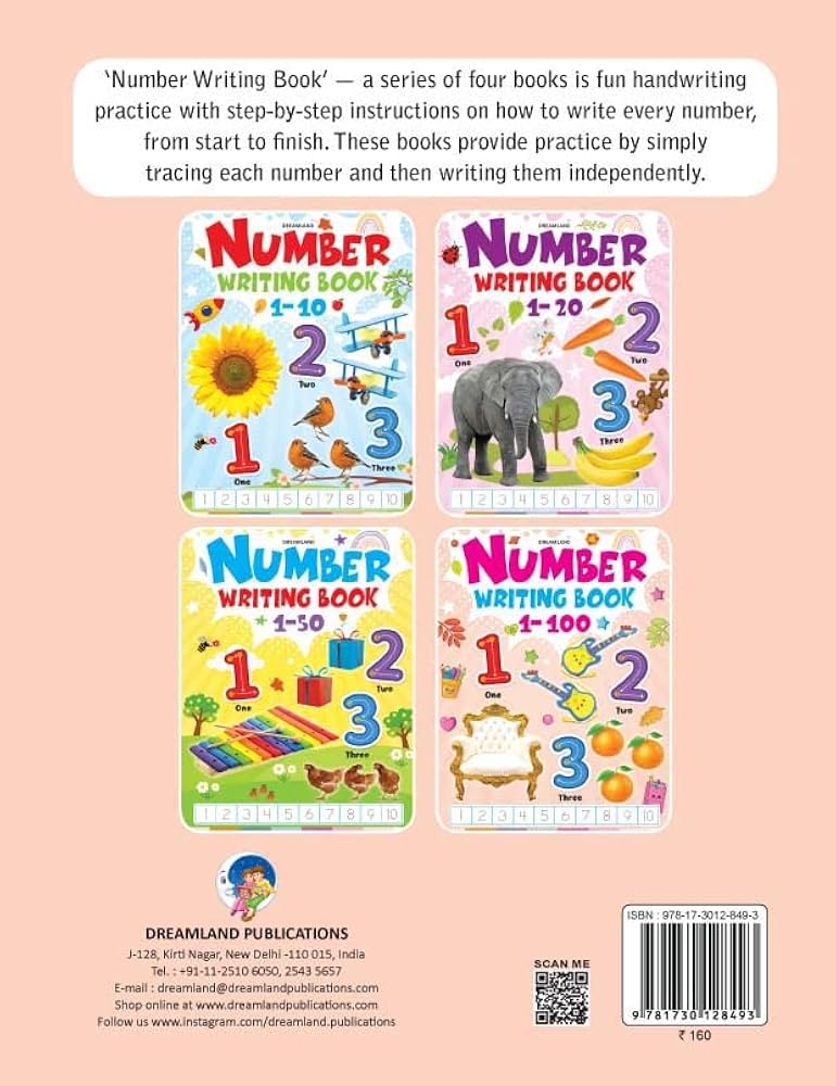 FTN Dreamland – Number Writing Book 1-100